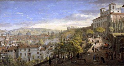 View of the Villa Medici, Rome by Gaspar van Wittel
